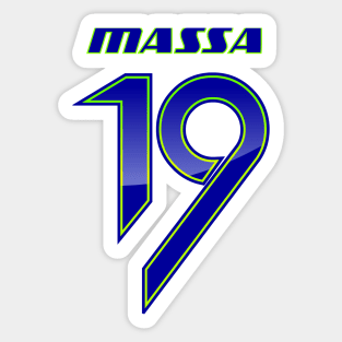 FELIPE MASSA # 19 _HELMET_2014 Sticker